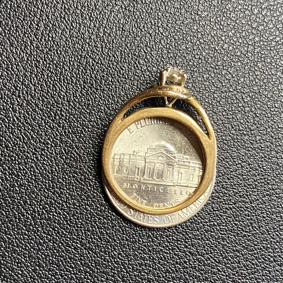 10k yellow gold diamond weight of 3/8 carat size 6.5 - Picture 7 of 14